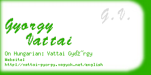 gyorgy vattai business card